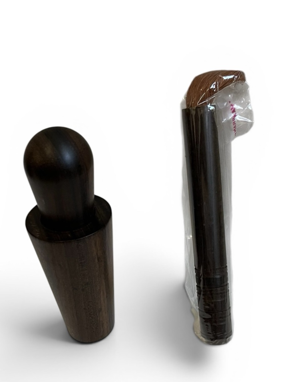 NIB Jin Niu Needle Wood Expresso Coffee Stirrer Distribution Tool with Brush